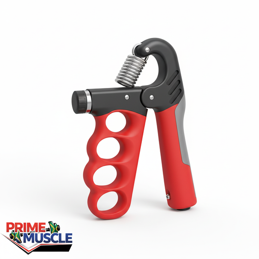 Red gripper white background