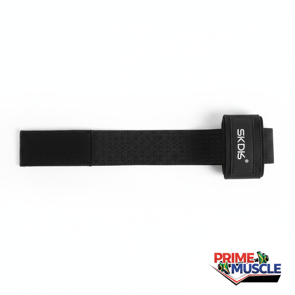 Wrist wraps fully extended